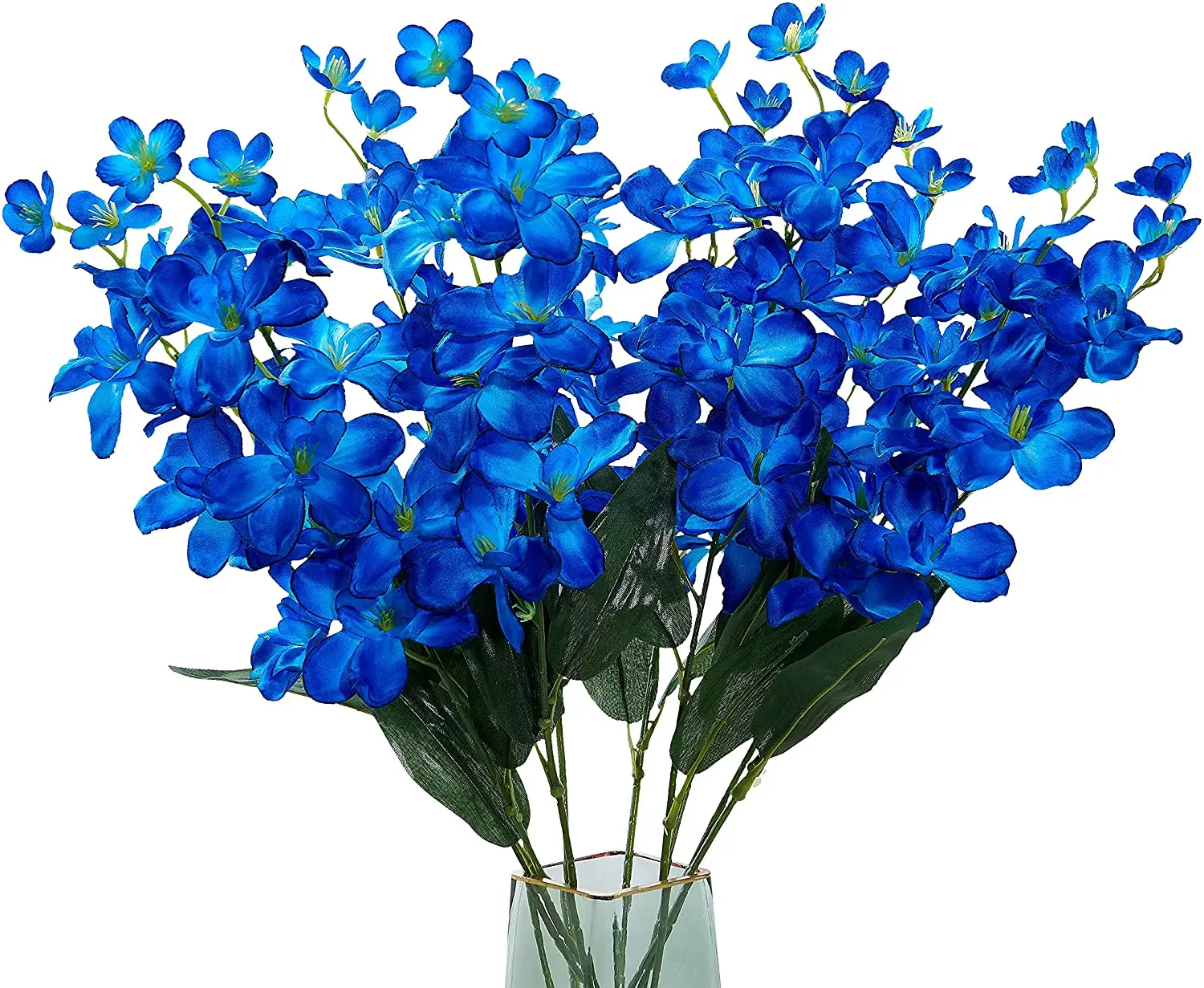 Florist Supply Bulk - 10 Stück künstliche Orchideen, blaue lange
