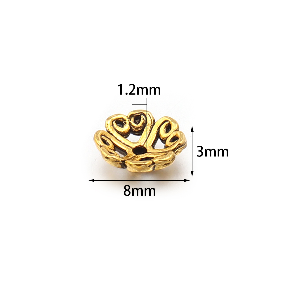 100 Stück 8mm Legierung Hohl-B – Supply Florist Bewertung und Preis
