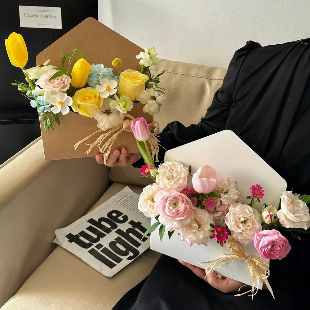 Umschlagförmige Karton-Blumeng – Florist Flower Supply Bewertung und Preis
